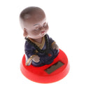 3pcs/set Plastic Solar Powered Shaking Head Bobbling Figures Car Decor ACCS