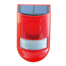 Solar Powered Loud Sound Alarm Strobe Light Motion Sensor for Home Security