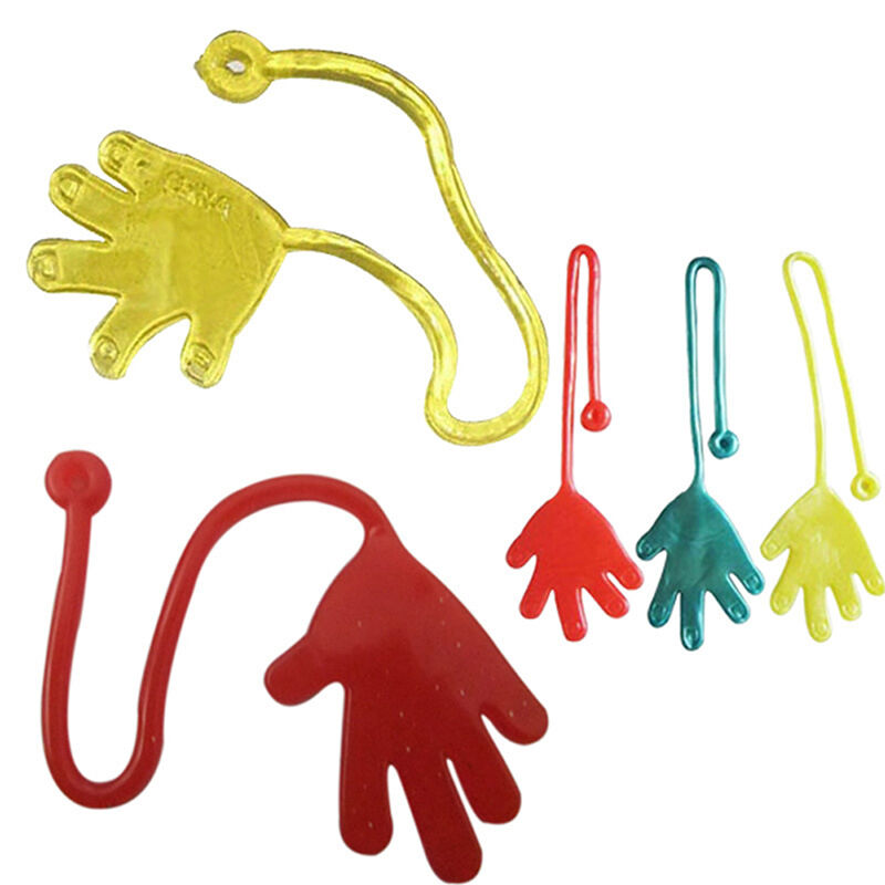 10pcs/Bag Sticky Hands Party Favor Palm Toys Novelties Gift