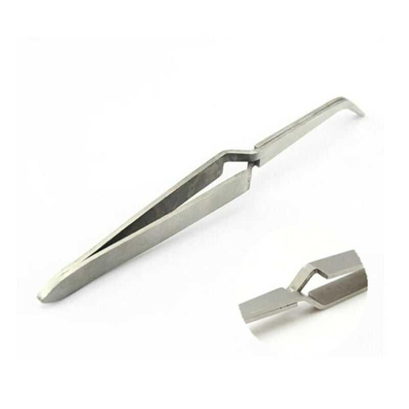 1Pc Nail Salon Professional Tool Stainless Steel Tweezers Clip Nail Art Supply