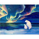 4 Pack Aurora Elk DIY 5D Diamond Painting Kit Full Drill Embroidery Cross Stitch