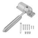 Spring Door Closer Fire Rated Adjustable Surface Mounted Door Stopper Gray