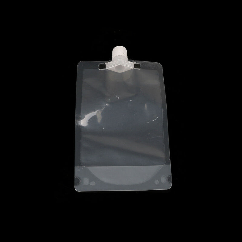 1PC 500ml clear spout stand up bag liquid juice flask pouch bags with cap B Gw