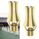 2 Pieces 3/4 Cascade Cedar Solid Brass Fountain Nozzle, Water Spray Sprinkler