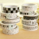 2x 15mm 10m Random Cute Adhesive Tape Diy Decorative Masking Tape Scrapbooking Z