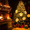 LED Star Christmas Light Hanging Round Santa Claus Fairy Lamp with Suction A#S