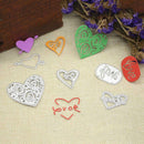 5pcs Love Heart Cutting Die Stencil Scrapbook Template Frame DIY Craft