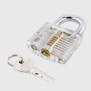Visable Cutaway Locksmith Transparent Lock training Practice Padlock