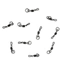 10x  Ring Swivels Chod Rig Size 11 Bass Carp Fishing Tackle Matt Black