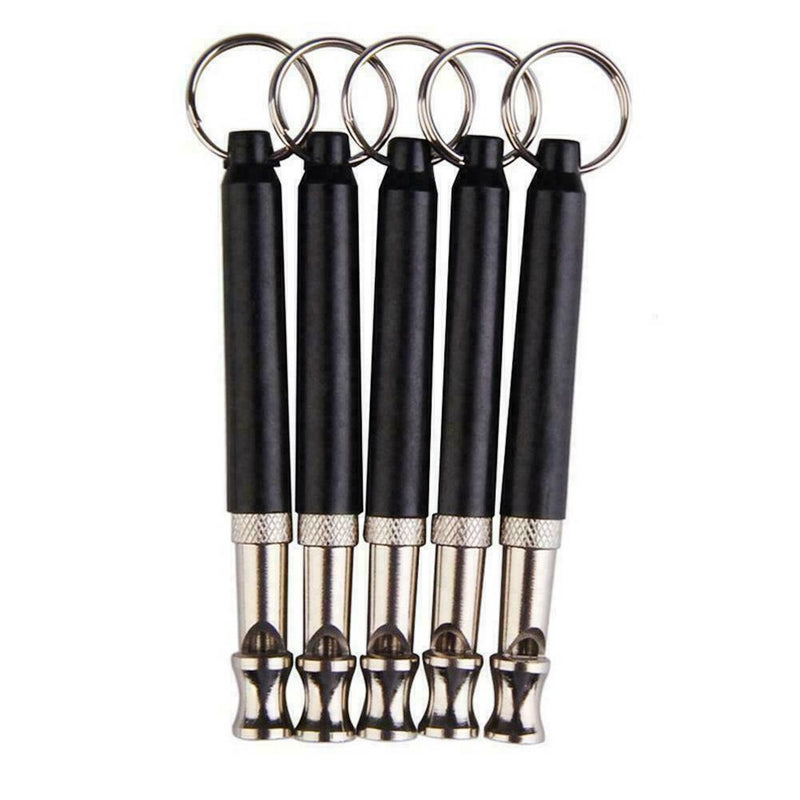Pets Dog Training Obedience Whistle UltraSonic Flute Sound Black Pitch Trai C6Z8