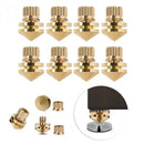 8 Pcs/Set Copper Speaker Suspension Spikes Isolation Stands Foot Base Pad f