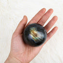 Natural Labradorite Rose Crystal Ball Quartz Amethyst Sphere Stone Craft Deluxe