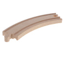 Wooden Trains Railway Set Compatible Accessories - Big Curved Rail