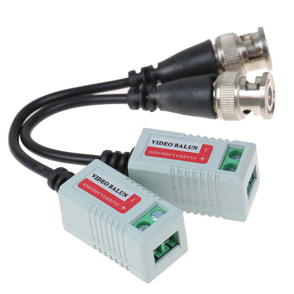 2pc/pair Camera Passive Video BNC Connector Coaxial Cable Adapt_
