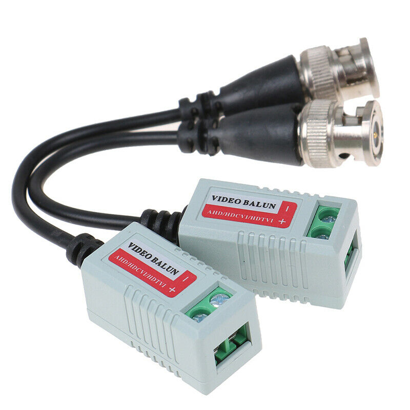 2pc/pair Camera Passive Video BNC Connector Coaxial Cable Adapt_