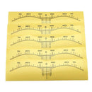 10pcs/Set Disposable Accurate Tattoo Eyebrow Ruler Stickers Cosmetic Tool