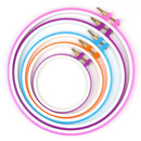 5pcs Plastic Embroidery Frames DIY Craft Needlework Sewing Hoop with Thread