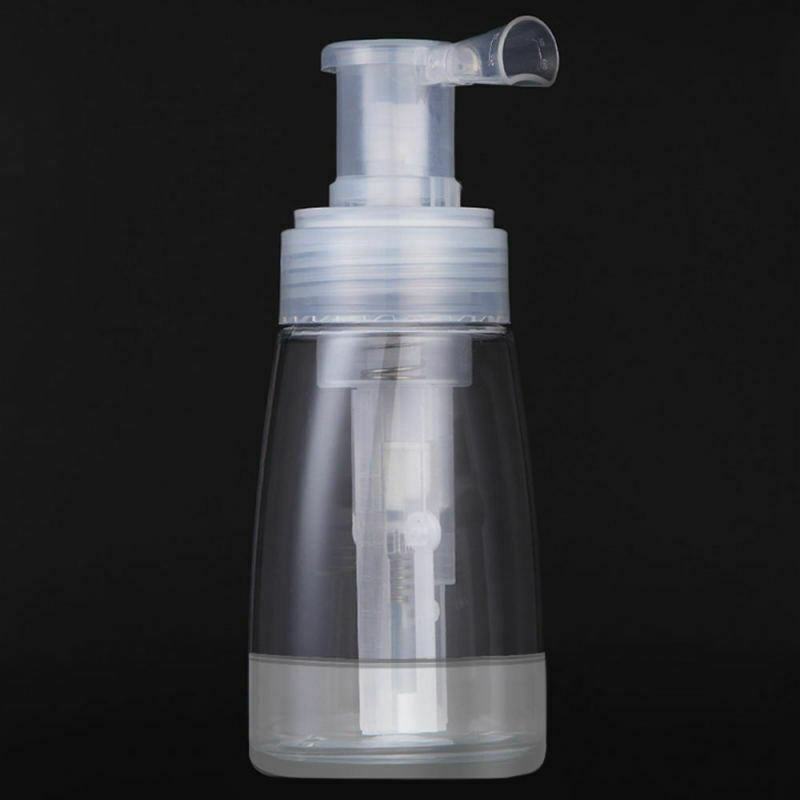 180ML Dismountable Travel Powder Spray Bottle PET Cosmetics Transparent Dry qw