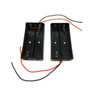 1Pcs Universal Dual Battery Box Compartment For 18650 3.7V Li-ion Black New ZVC