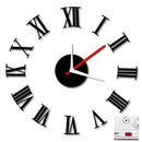 Luxury Rome Vogue DIY Self Adhesive Interior Wall Creative Decoration Clock