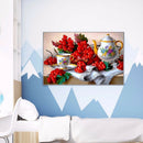 5D DIY Diamond Painting Afternoon Tea Full Round Rhinestone Wall Picture