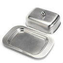 Stainless Steel Butter Cheese Dish Serving Tray Storage Container with New HPM