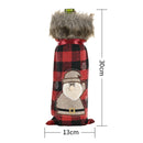 Christmas Red Wine Bottle Cover Holiday Champagne Bottle Wrap (Santa Claus)