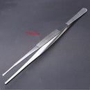 Stainless Steel Straight and Curved Nippers Tweezers Feeding Tongs for Rept D7R4