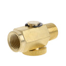 1/4" NPT Inline Brass Regulator Solid Compressed Air Pressure Valve Tool