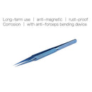 2 pcs Titanium alloy tweezers professional maintenance tool 0.15mm edge pre