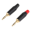 2Pieces 3.5mm 3Pole Male Repair Earphones Audio Solder Jack Plug Adapter