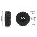 4x RC Rubber Tyres  Set Fit for WLTOYS 12428 RC Car Buggy Truck DIY Parts