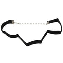 Velvet Choker Simple Gothic Retro Handmade Punk Collar Necklace (Size: