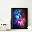 5D DIY round Diamond Painting "Love Wolf" Embroidery Cross Stitch Painting