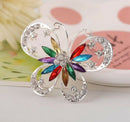 1X Fashion Elegant Diamond Butterfly Wedding Bridal Brooch Pin Rhinestone C
