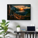 Color Landscape Painting Kit Present DIY Full Round Drill Diamond Picture
