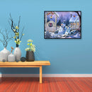 DIY Full Drill Diamond Painting Mosaic Picture Bead Art (5566 Snow Cabin)