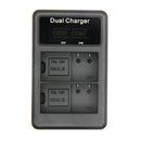 Lcd Dual Usb Battery Charger For En-El15 Camera Battery For Nikon 1 V1 D600