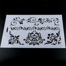 Crown Flower Vine Layering Stencil Scrapbooking Embossing DIY Paper Card Craft