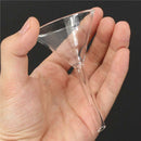 60mm Transparent Glass Powder Triangle Cone Funnel Lab Glassware Accessory Hot