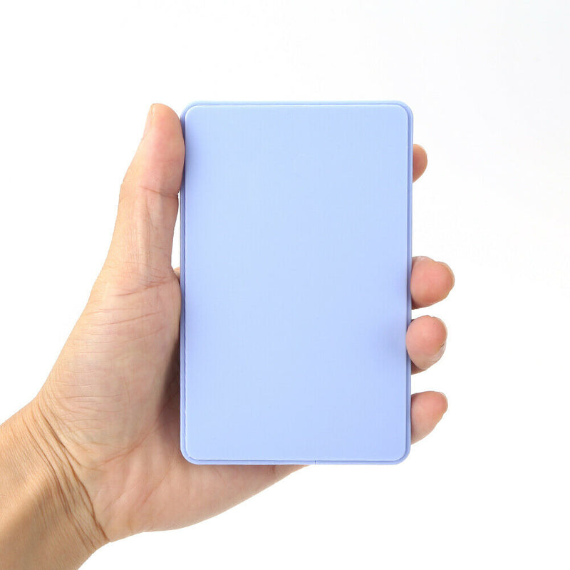 2.5 inch USB 2.0 SATA HDD Hard Disk Drive External Portable SSD Case (Blue)