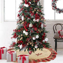 Christmas Tree Skirt Felt Apron Stands Base Cover Floor Mat Pad Xmas DecorS Hn