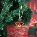 8pcs Christmas Wood Star Hanging Decor New Year Tree Home Party Ornament