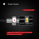 4X Universal White Motorcycle Screw Smd Led Bolt Lamp Car License Plate Lig