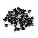 50pcs 6x6x4.3mm 4pin tactile tact push button micro switch dip feet copper ME