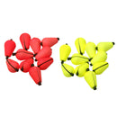 12Pcs Floating Foam Strike Indicator Accessories for Fly Fishing -Red&Yellow