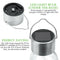 Hanging Solar Light White LED Crack Spherical Chandelier Waterproof Outdoor