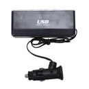 3 Way Car Cigarette Lighter Socket Splitter Charger Power Adapter+USB DC 12