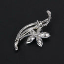 New Flower Rhinestone Crystal Women Wedding Party Jewelry Brooches Pin