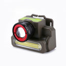 Zoomable Q5+COB LED Rechargeable Headlamp Headlight Flashlight